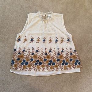 Anthropologie Harlyn Embroidered Lace blouse